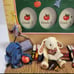 Vintage 1990s School Days Grades 1 - 12 Photo 3D Desktop Frame Cast Resin NWOB