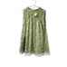 Free People Shea Printed Mini Boho Feminine Peasant Cottage Dress Green S NWT