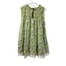 Free People Shea Printed Mini Boho Feminine Peasant Cottage Dress Green S NWT
