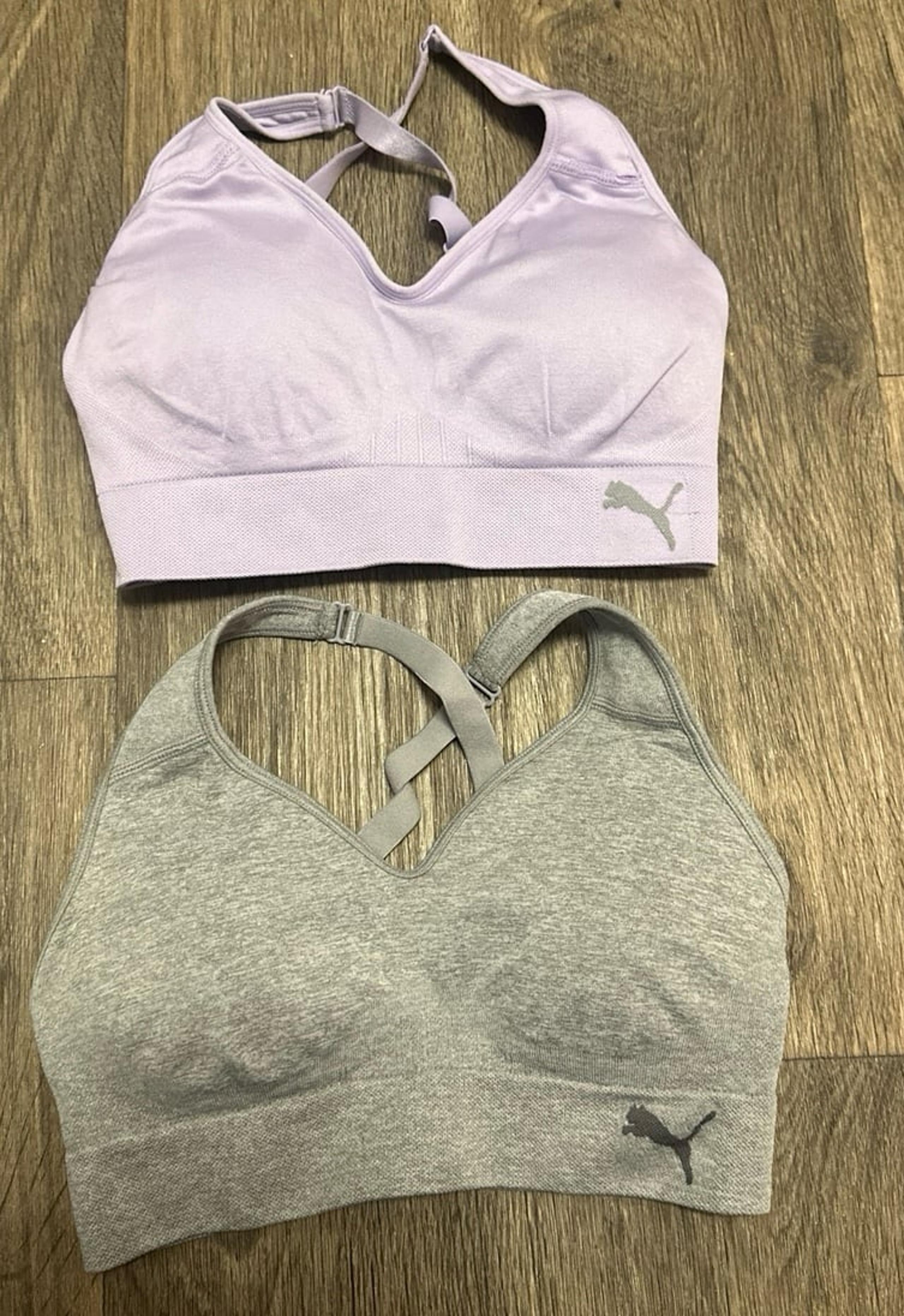 PUMA Women's 2 Pack Seamless Sports Bra Size SMALL