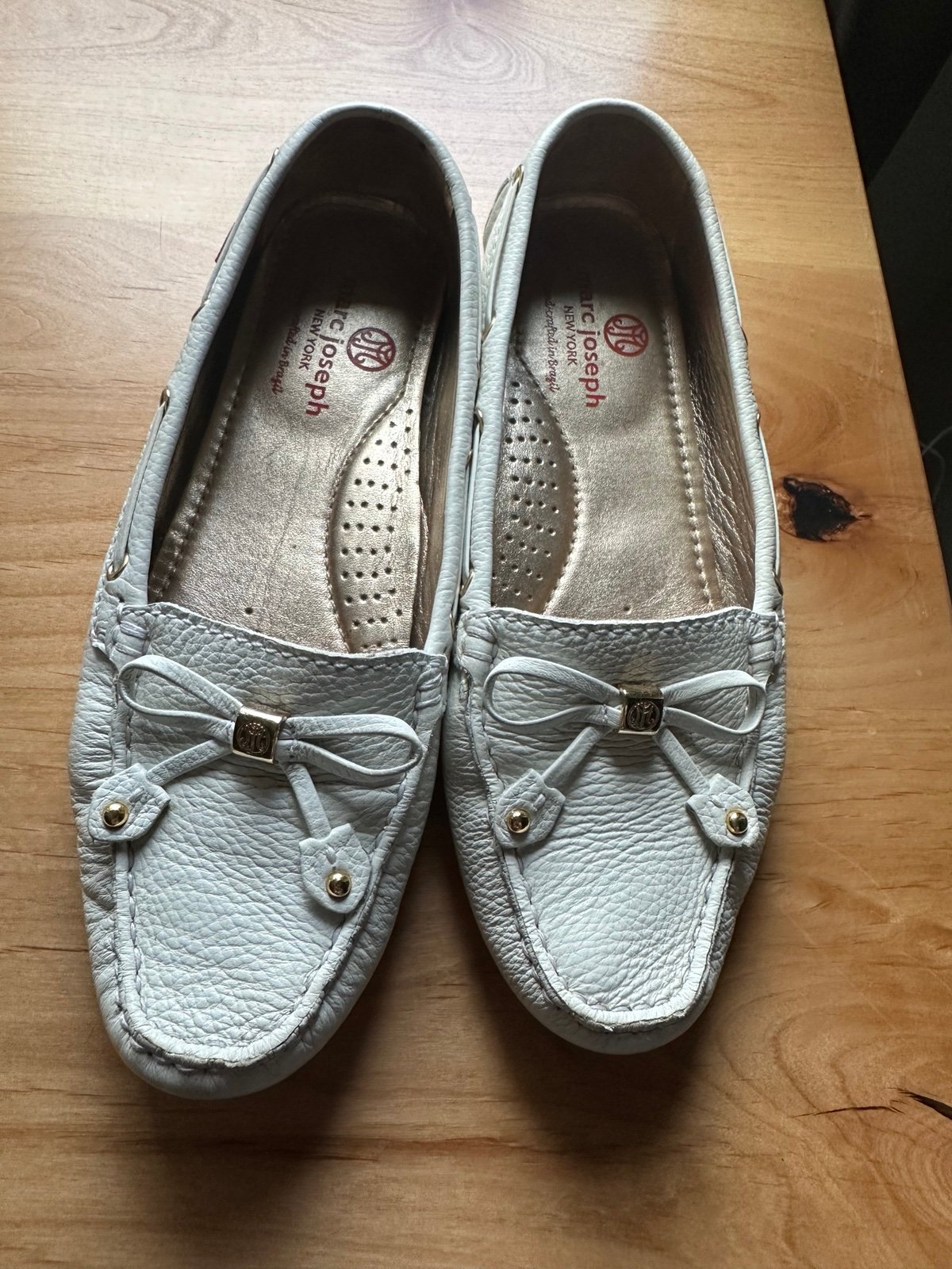 Marc Joseph New York Womens White Loafers
