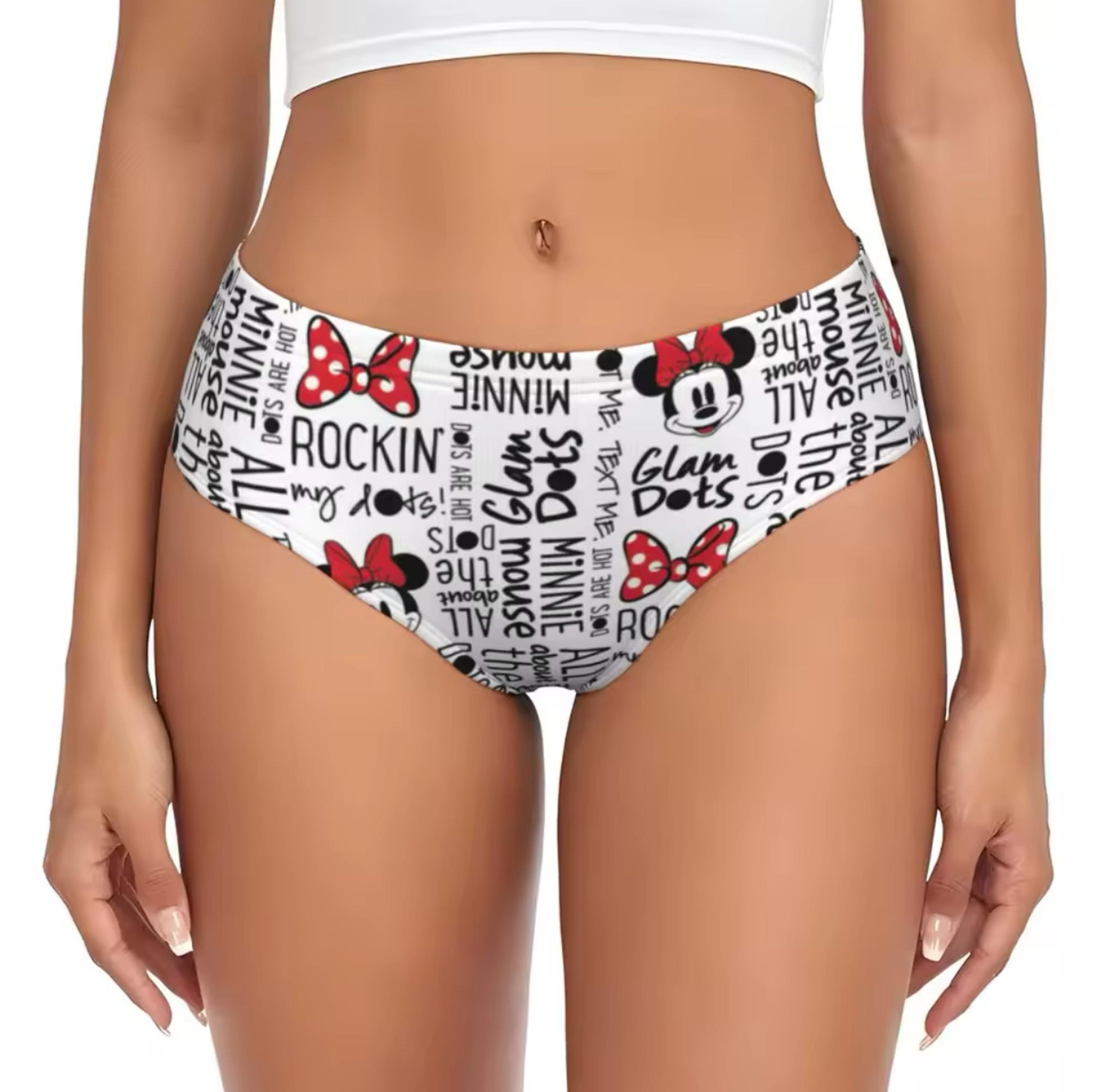 Custom Disney Minnie Mouse brief Panties Adult women’s XLarge