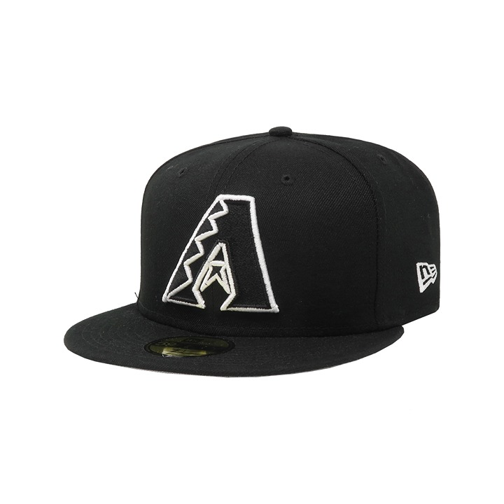 New Era 59Fifty MLB Basic Arizona Diamondbacks A Black Fitted Cap Size 8 1/4