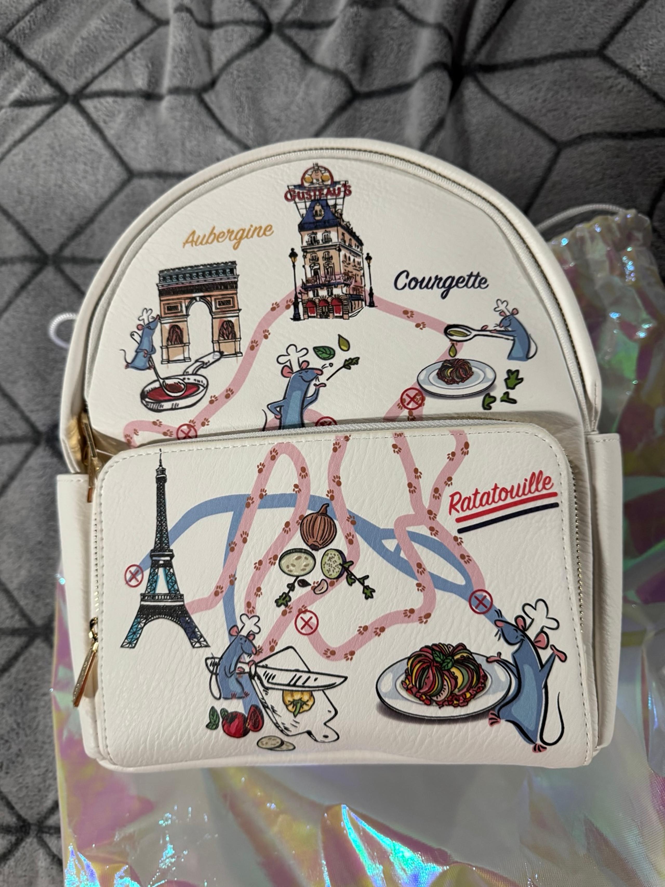 Danielle Nicole Disney Pixar Ratatouille Map Mini Backpack BNWT