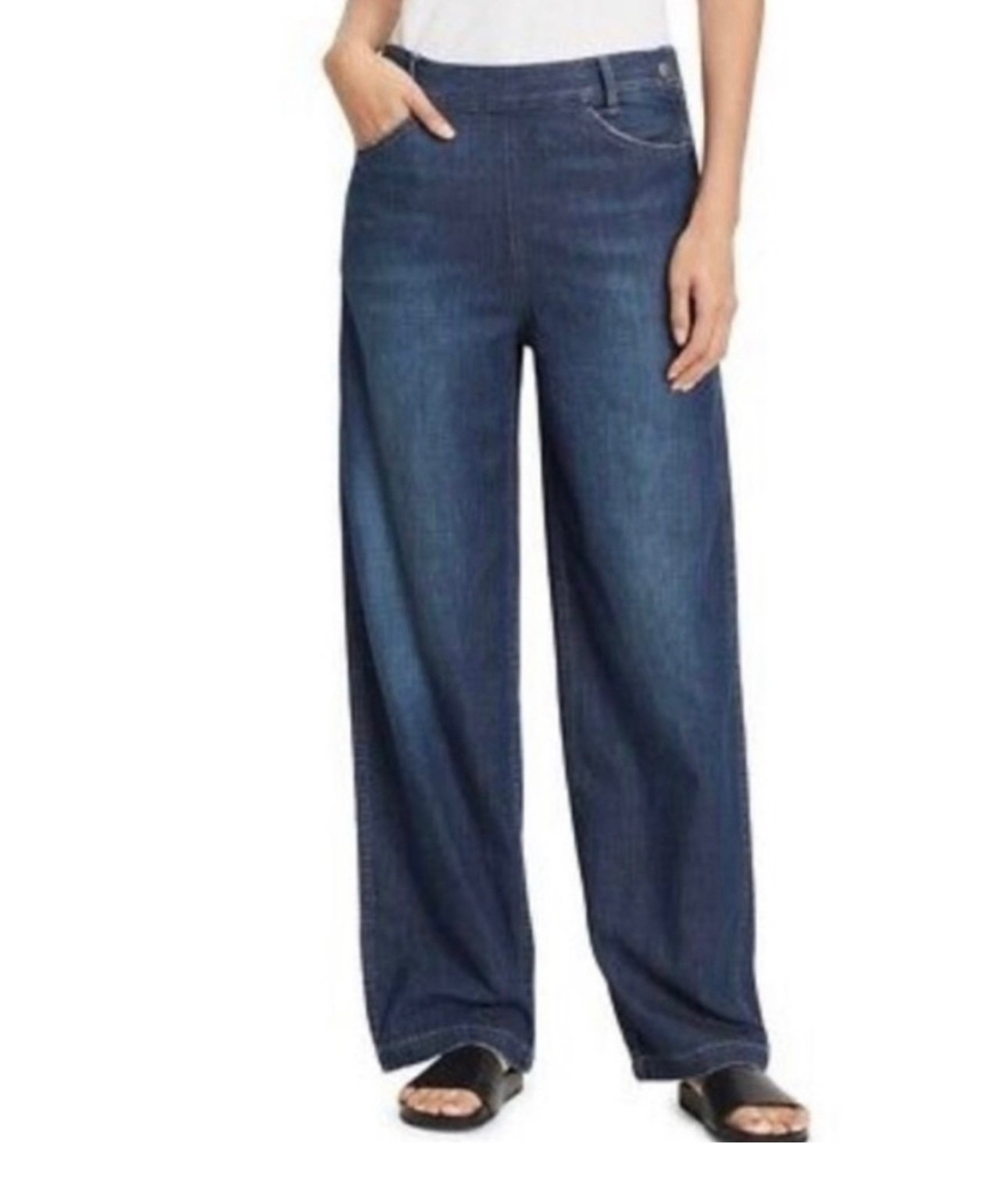 Vince Wide Leg Jeans Women’s 27 100% Cotton High Waisted Flare Hippie Denim Boho
