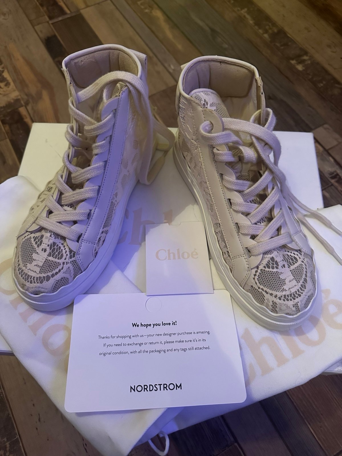 Chloe Lace Lauren sneakers