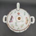 Godinger & Co. Primavera Porcelain Butterfly w/Lid & Ladel Sauce Tureen #9779