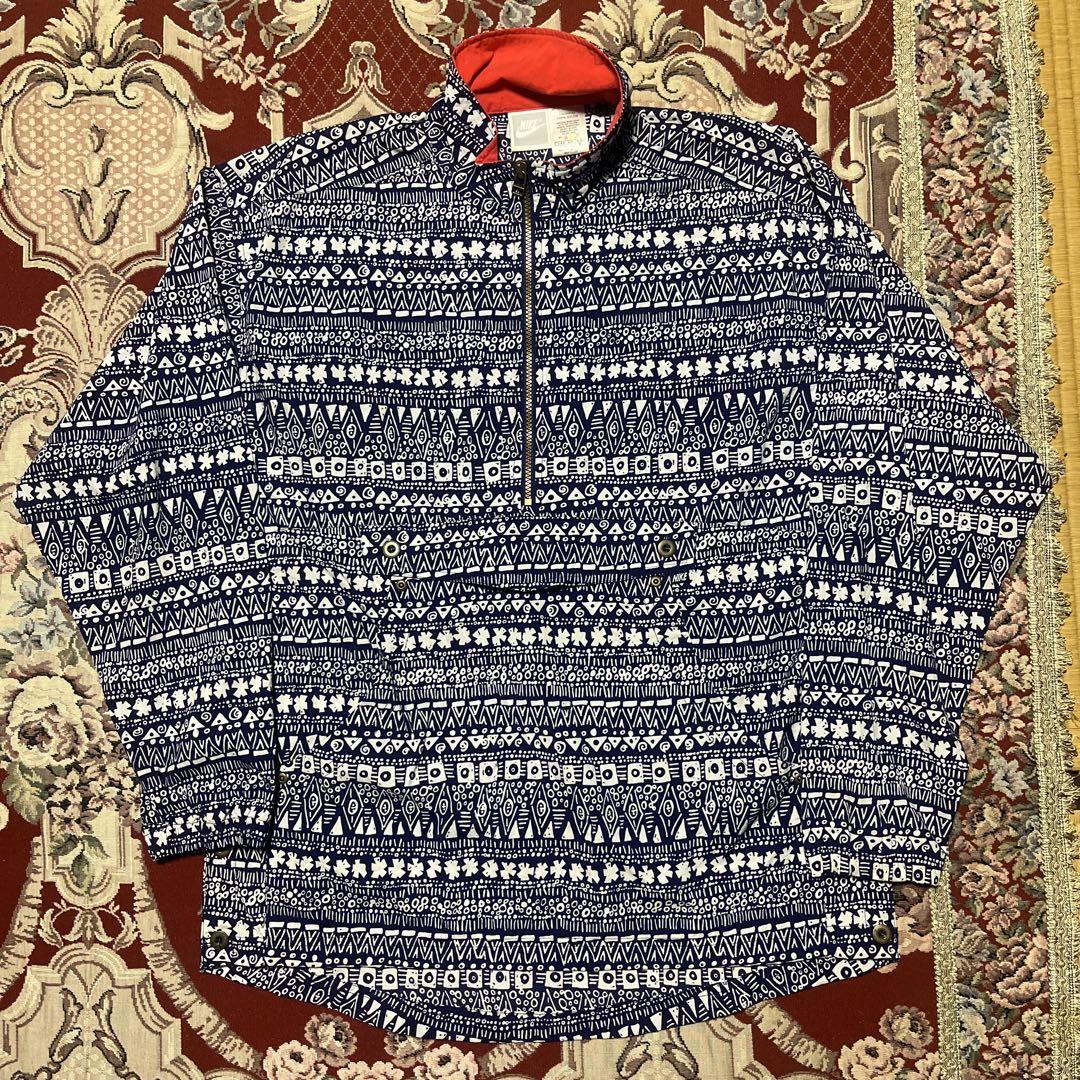 Rare 90s Vintage Nike Nylon Zip Jacket All-Over Print