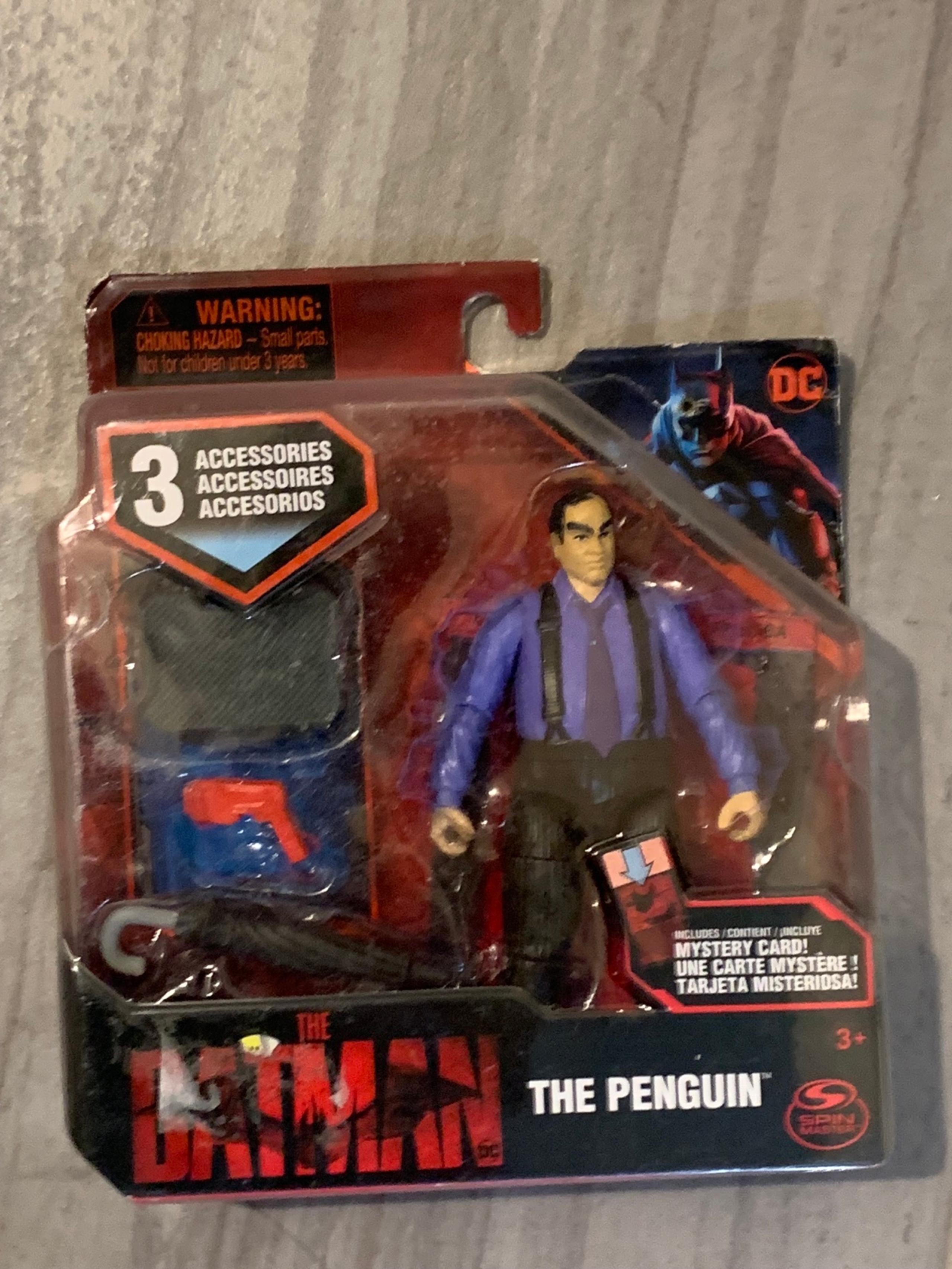 NEW! 2022 Spin Master DC  4” Action Figure The Batman Movie PENGUIN NIB
