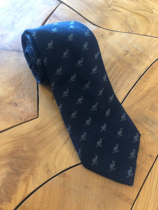 80s Australian Kangaroo Neck Tie Wallaby