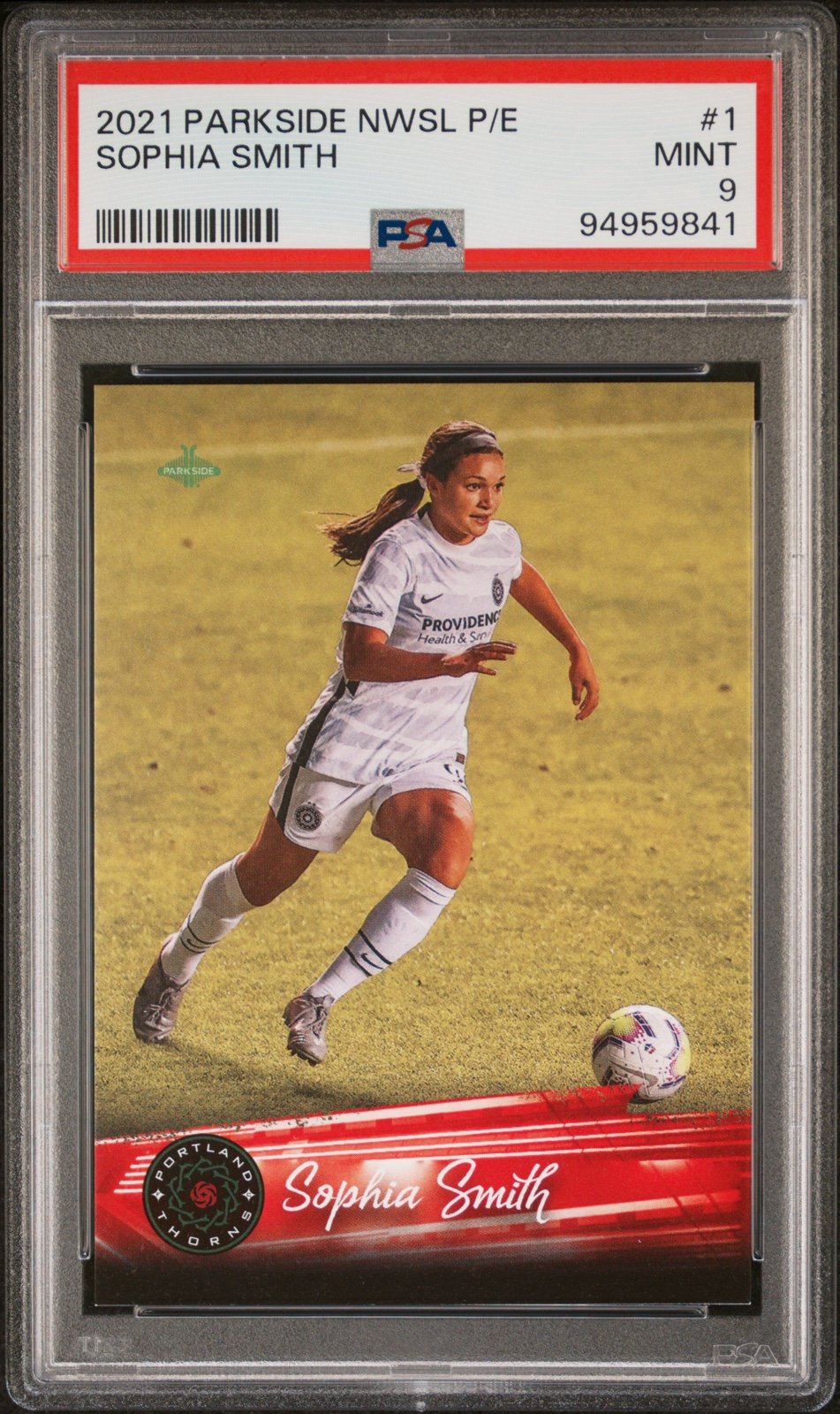 2021 Parkside NWSL Sophia Smith Rookie RC PSA 9