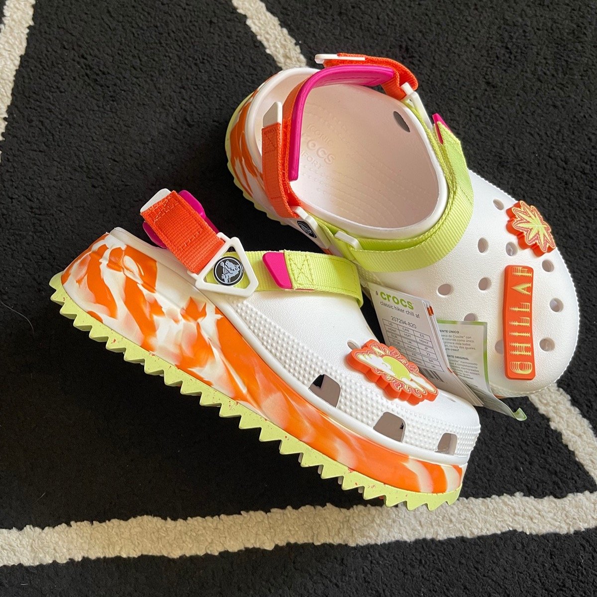 Crocs Chill AF Sunrise Hiker Clogs - J5/M5/W7