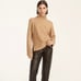 J. Crew Turtleneck Sweater in Supersoft Yarn in Tan Camel Women's XS BD143 98