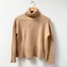 J. Crew Turtleneck Sweater in Supersoft Yarn in Tan Camel Women's XS BD143 98
