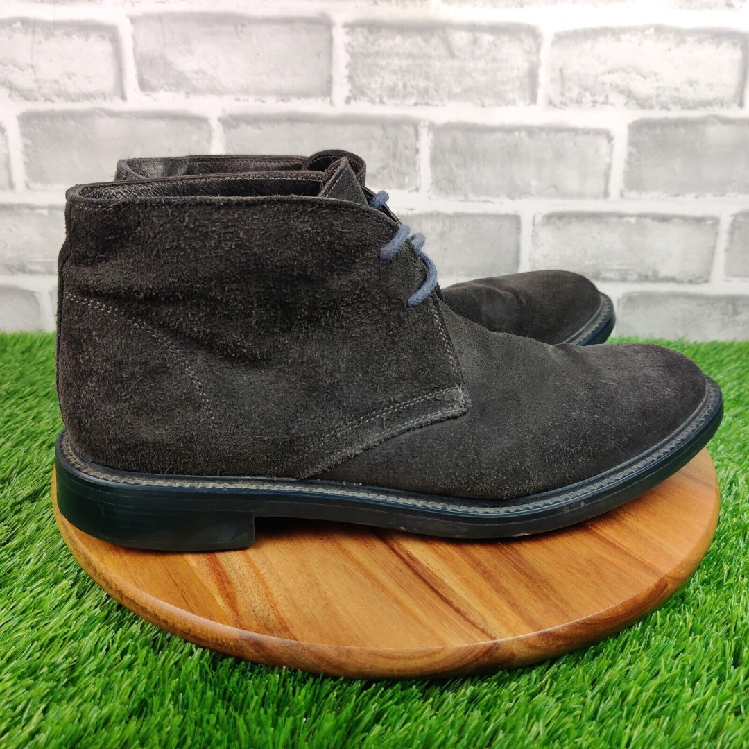 To Boot New York Adam Derrick Mens 10.5 Gray Suede Derby Chukka Boot Lace Up