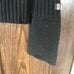 DKNY jeans V-neck cable knit black hoodie size small