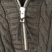 DKNY jeans V-neck cable knit black hoodie size small