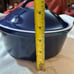 Blue and White Dutchoven with lid photo for measurements NEW