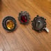 Lot of 3 Vintage German Silver Rings Sizes 6 6.5 and 7