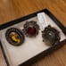 Lot of 3 Vintage German Silver Rings Sizes 6 6.5 and 7
