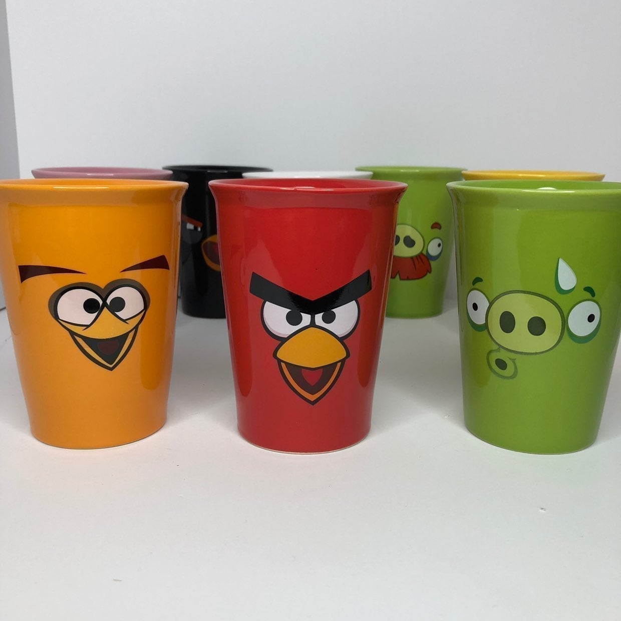 Angry Birds Ceramiv Tumbler Mugs set of 8
