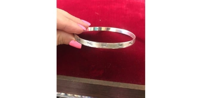 Sterling silver vintage bangle Bracelet