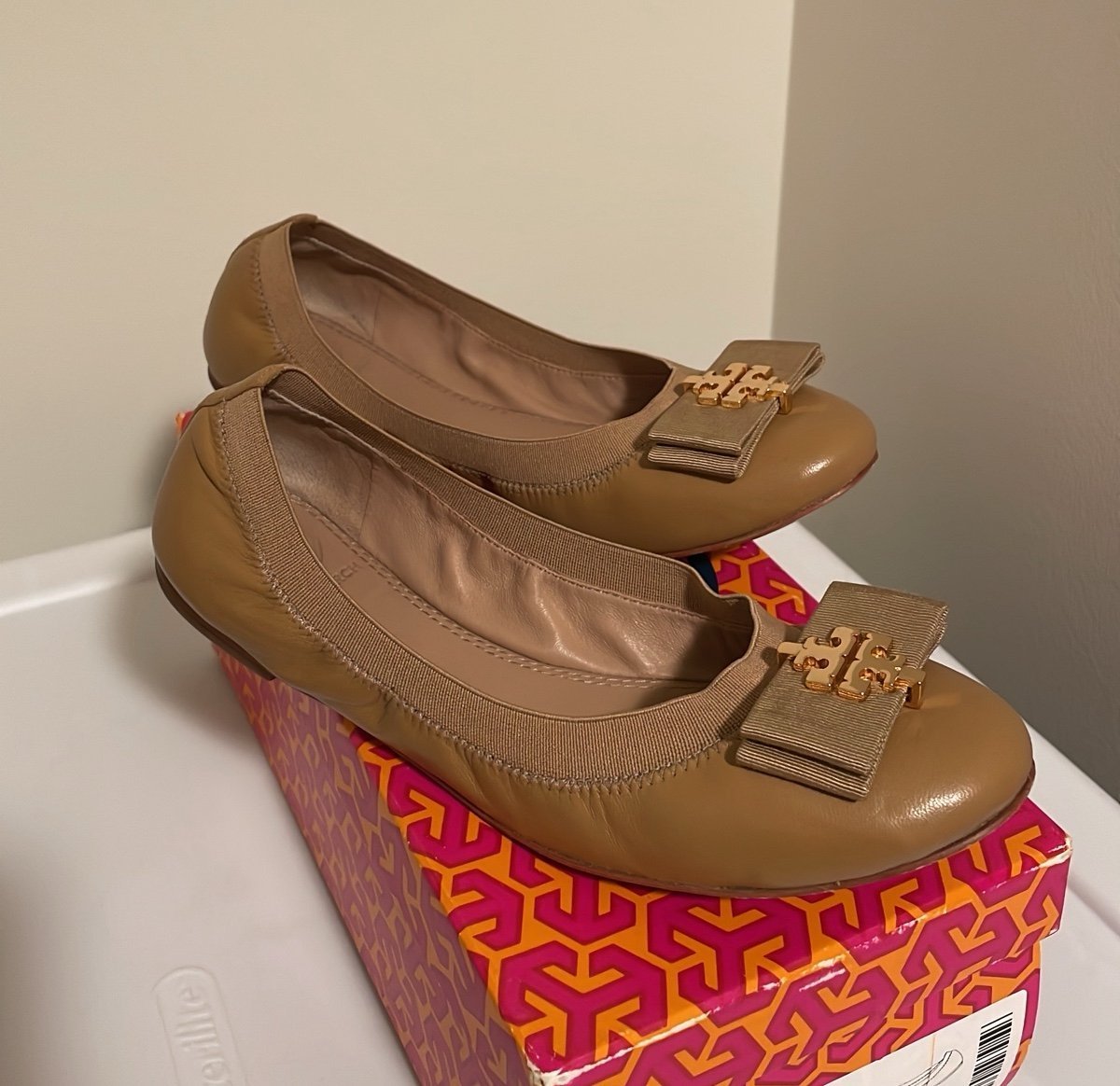 Tory Burch Sand Sedgwick Ballet Flats