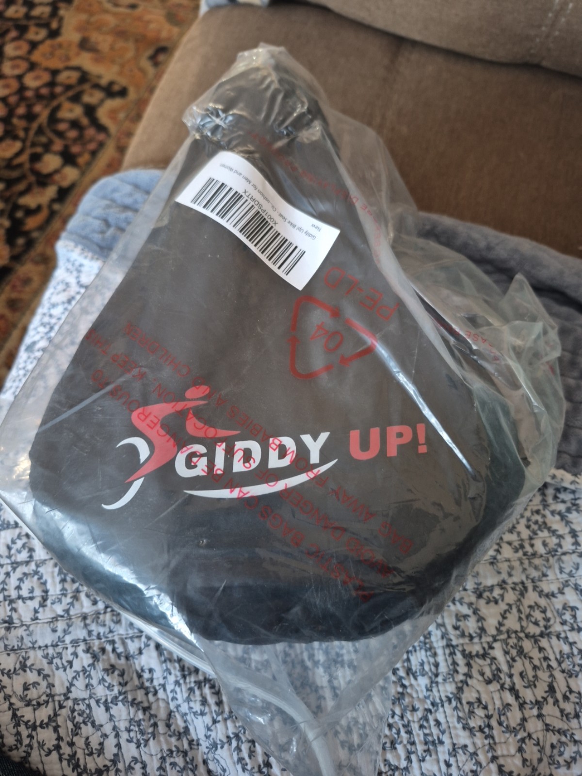 Giddy Up! Bike Seat - Oversize Comfortable Bicycle Saddle - Extra Wide (New)