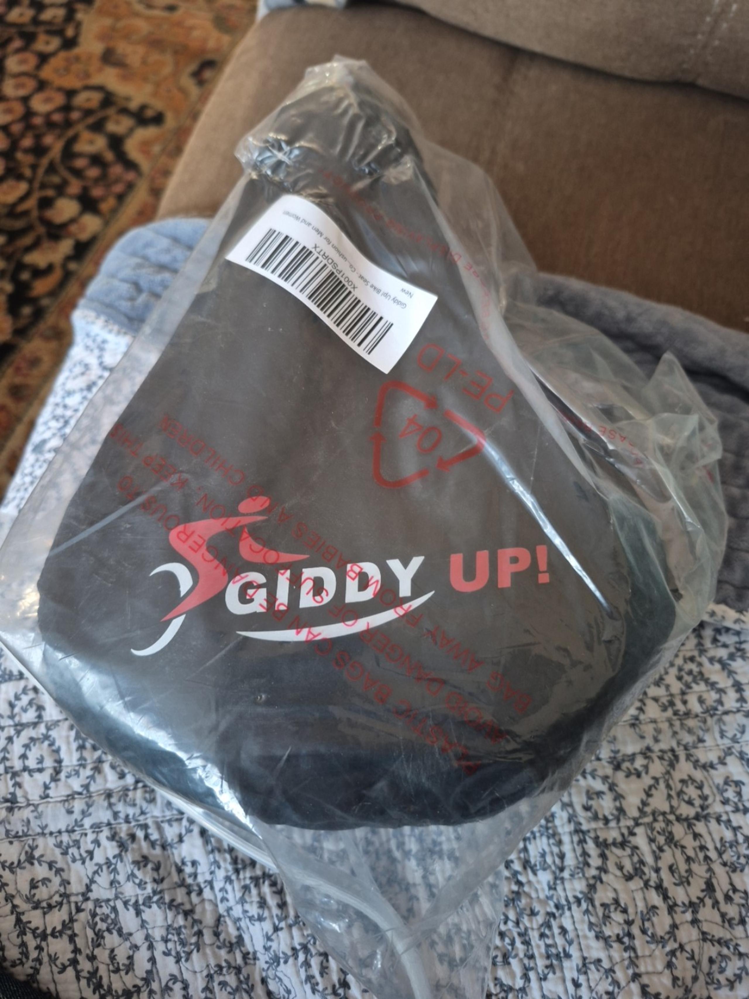 Giddy Up! Bike Seat - Oversize Comfortable Bicycle Saddle - Extra Wide (New)