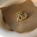 925 Sterling Silver Geometric Chain Adjustable Rings For Women
