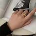 925 Sterling Silver Geometric Chain Adjustable Rings For Women