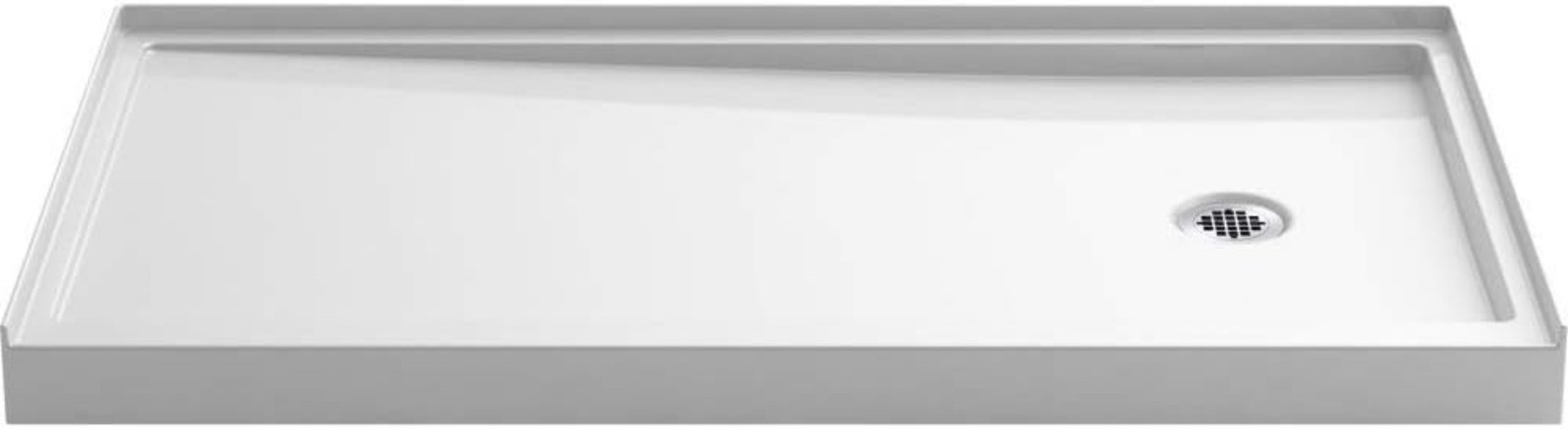 KOHLER K-8458-0 Rely 60-Inch x 32-Inch Single Threshold Shower Base