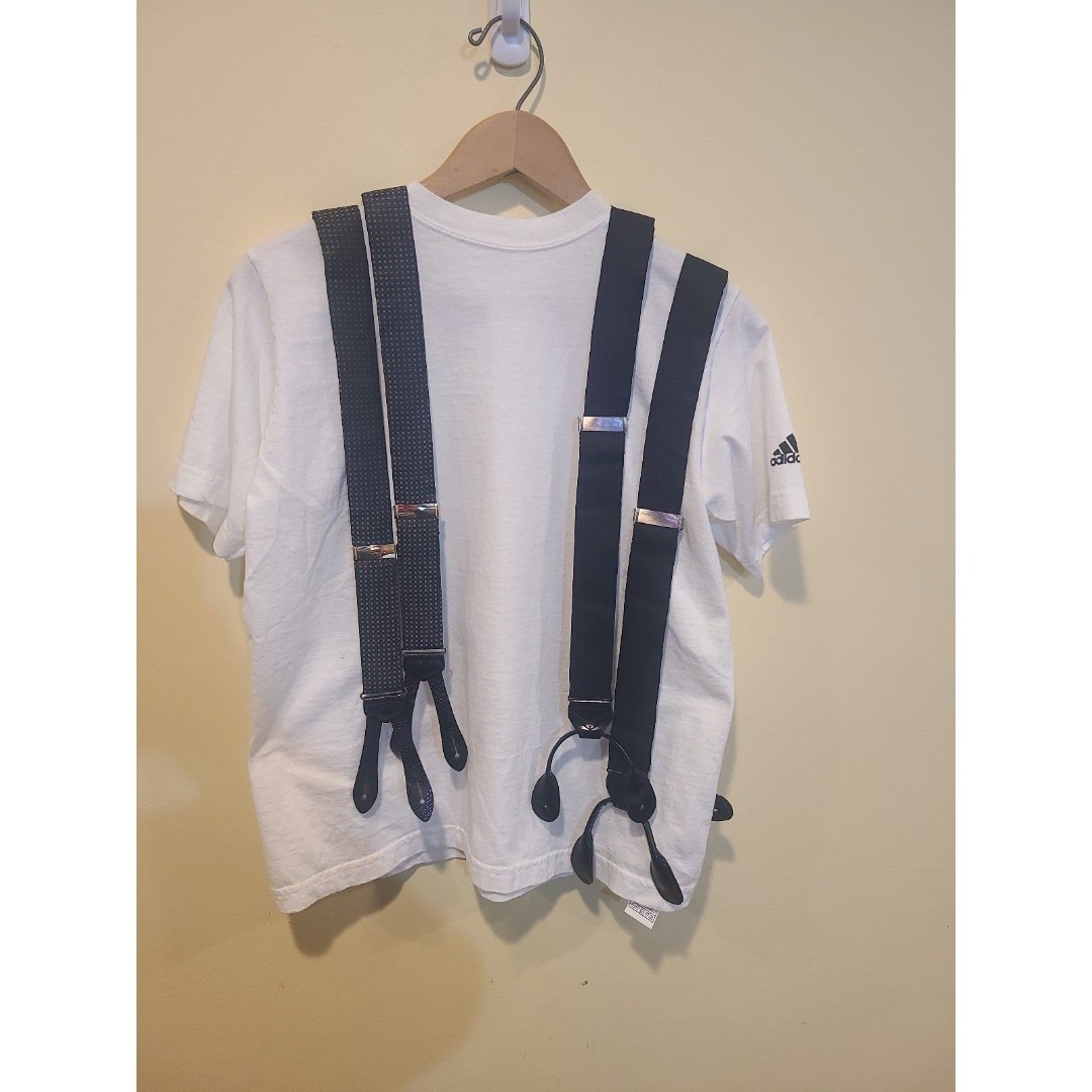 Two Pairs of Unbranded 100% Silk Suspenders