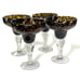 Hand Blown Tortoise Shell Margarita Glasses - 4