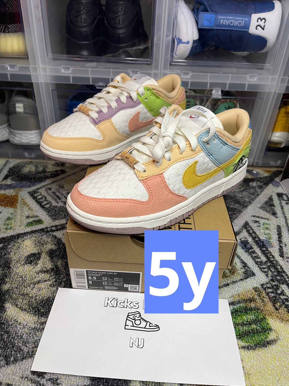 Nike dunks sun club multi color size 5