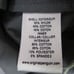 Penguin Mens Rain Jacket M Gray Waterproof Full Zip Nylon Blend