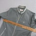 Penguin Mens Rain Jacket M Gray Waterproof Full Zip Nylon Blend