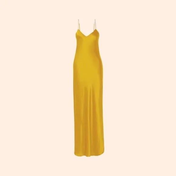 Reformation Genevieve Dress (Ochre)