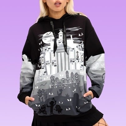 NEW Loungefly - Disney Haunted Mansion Graveyard Unisex Hoodie