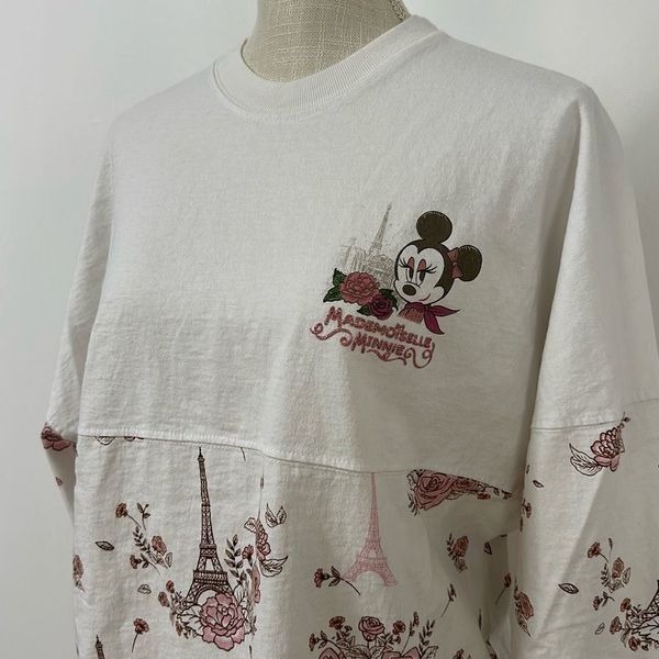 Disney World Epcot France Mademoiselle Minnie White Oh La La Spirit Jersey Women