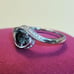 1ct Grey Moissanite 925 Sterling Silver Wedding Ring Size 7