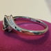 1ct Grey Moissanite 925 Sterling Silver Wedding Ring Size 7