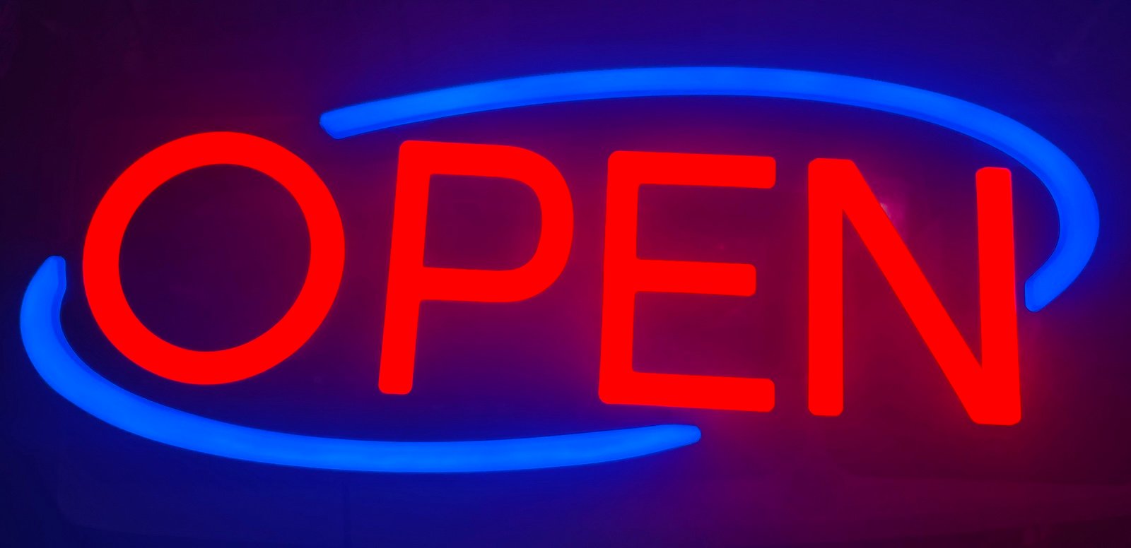 LED Open Sign Bright Neon Light Large for Restaurant Bar Pub Shop Store Business
