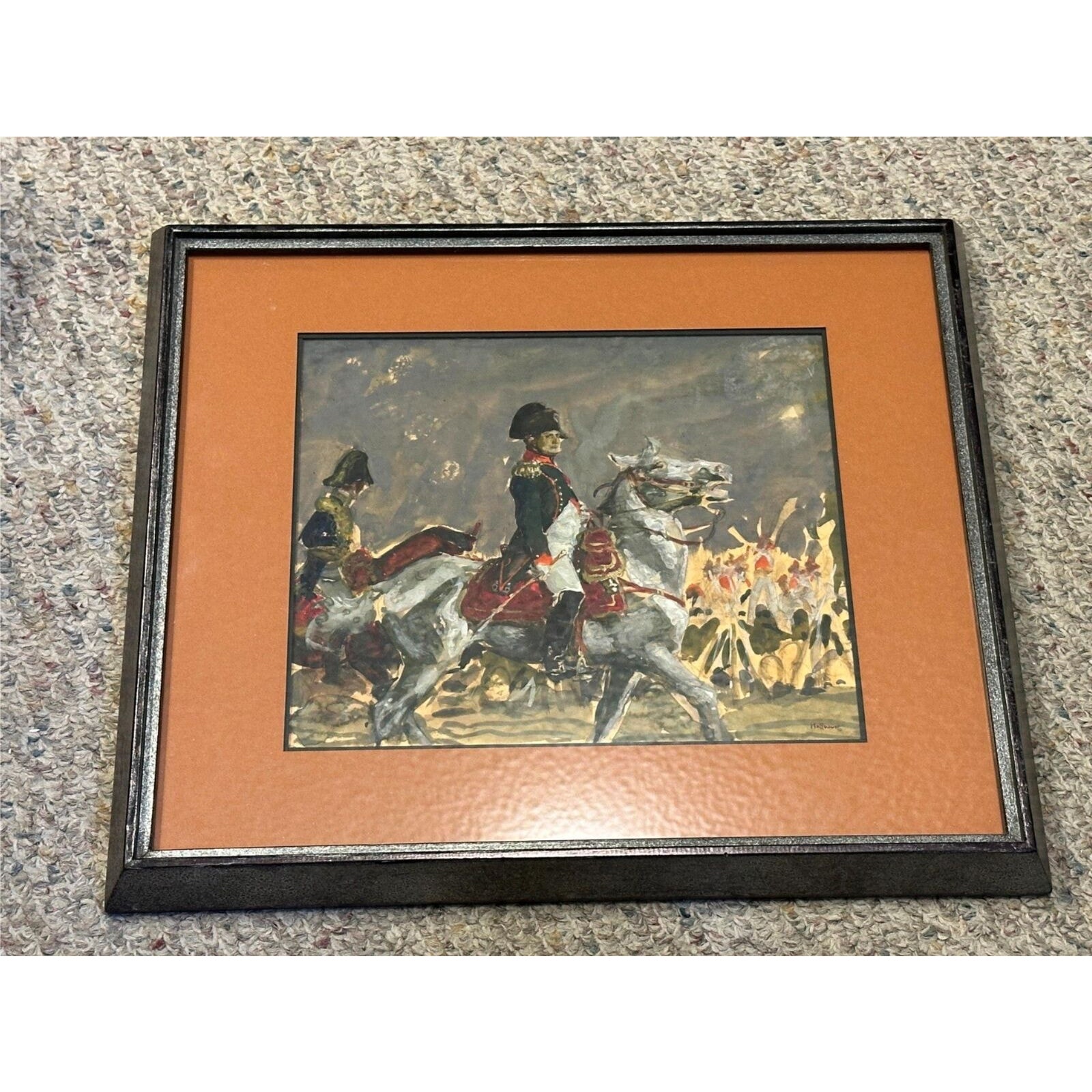 Charles Hoffbauer Waterloo Painting #1 - 9.5 x8 Framed 15 x13