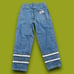 MAC NYC TECHNO Baggy Jeans Wide Leg Denim Pants Silver Stripes Vintage 90s