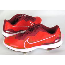 Nike Alpha Huarache Varsity 4 Baseball Cleats Red Men's Size 12 DJ6516-616 NEW