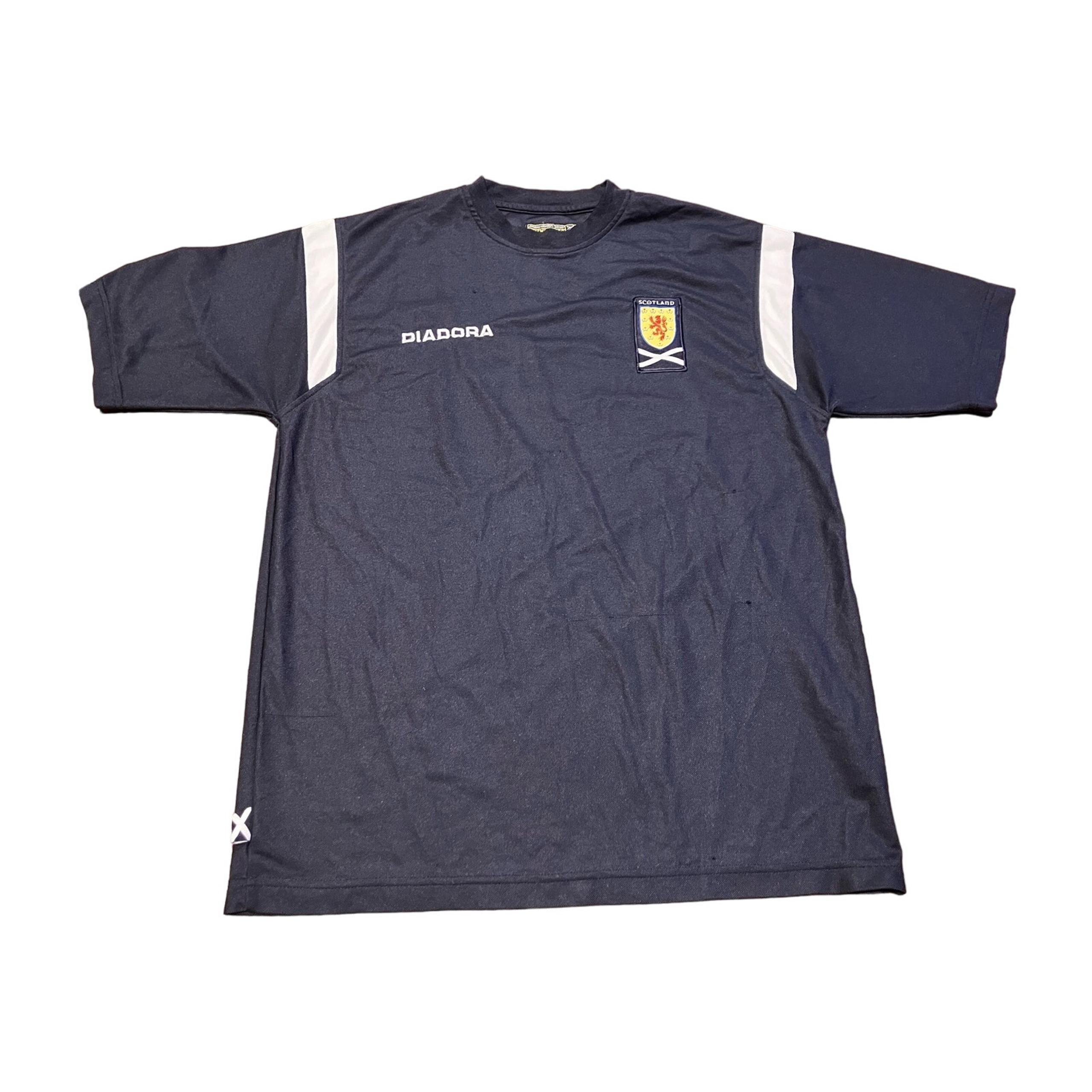 Diadora Scotland Soccer Jersey Men Teen SZ Small Blue, Futball, Sports