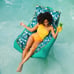 Big Joe Captain's Float Double Sided Mesh 3 feet Turquoise Tropical Palm