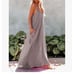 Strappy V Neck Loose Long Dress With Pockets