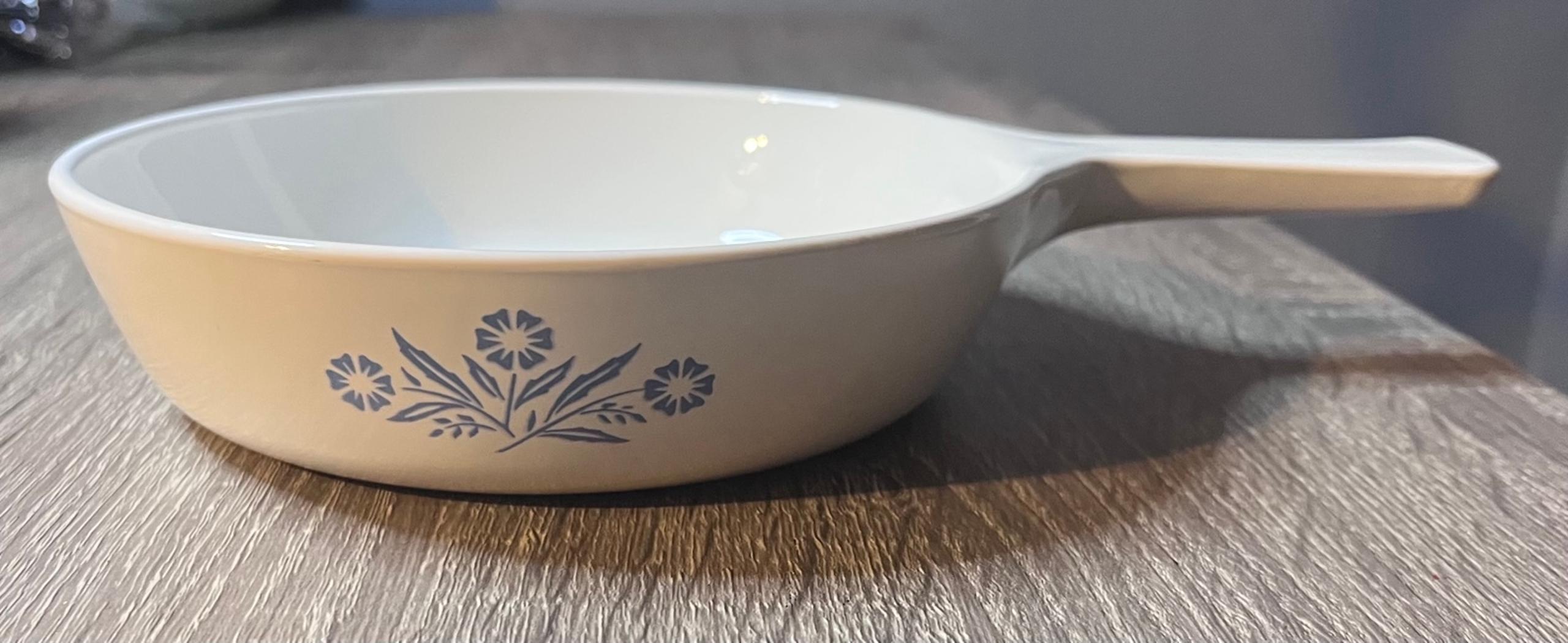 Corning Ware Blue Cornflower Blue Sauce Pan Skillet P-83-B 6 1/2" No Lid Vintage
